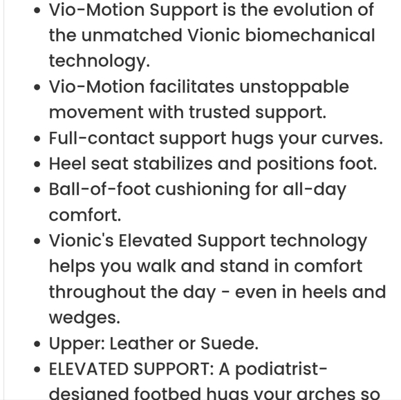 Vionic Lacey Slingback Black Leather Heals Sz 8 - Picture 12 of 12